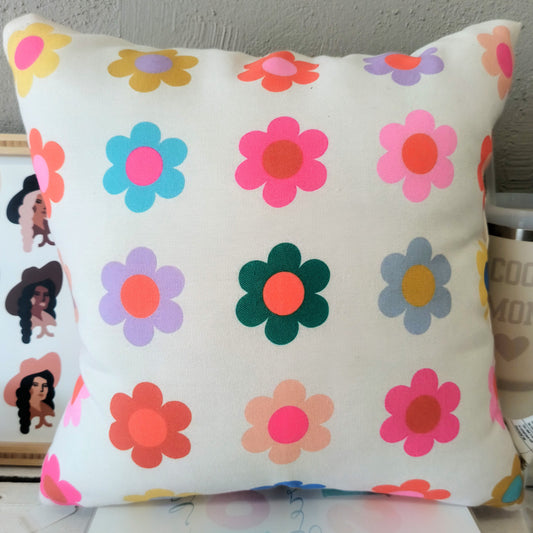 Colorful Flowers - Pillow