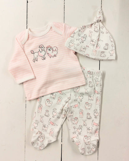 Paris Pups Shirt-Pants Set w/ Hat