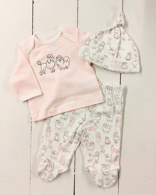 Paris Pups Shirt-Pants Set w/ Hat