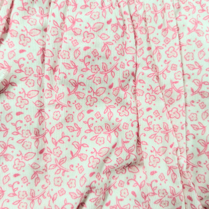 Pink Floral Onesie w/ Socks Set