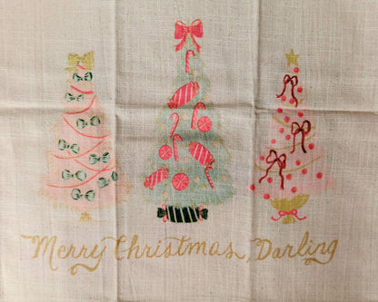 Cotton Printed Holiday Tea Towel