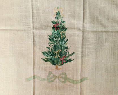Cotton Printed Holiday Tea Towel