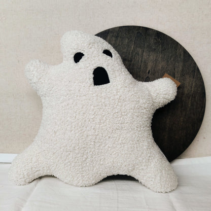 Faux Sherpa Ghost Shaped Pillow