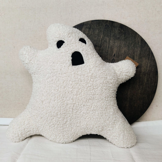 Faux Sherpa Ghost Shaped Pillow