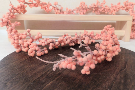 72"L Flocked Foam Ball Garland, Pink