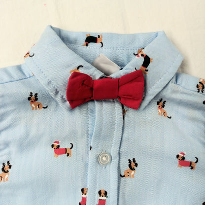 Christmas Party Pups Onesie & Pants Set