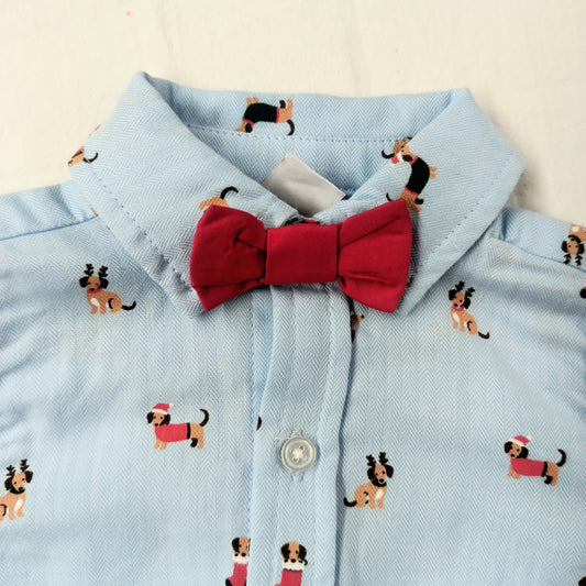 Christmas Party Pups Onesie & Pants Set