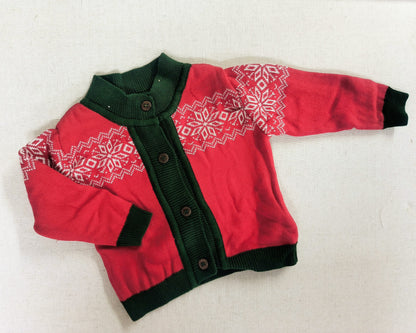 Fair Isle Knit Baby Sweater, 3 Styles