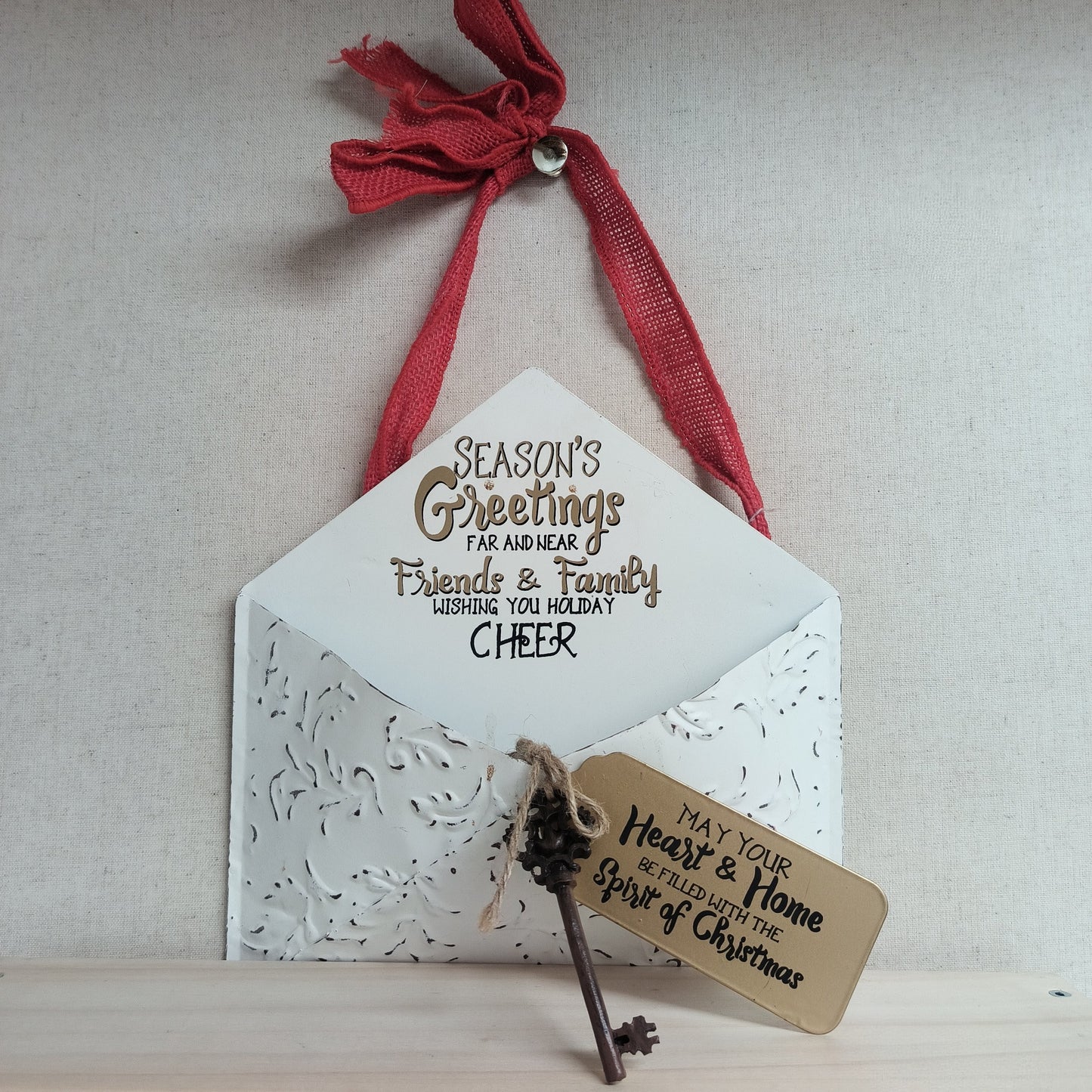 Metal Christmas Wall Pocket