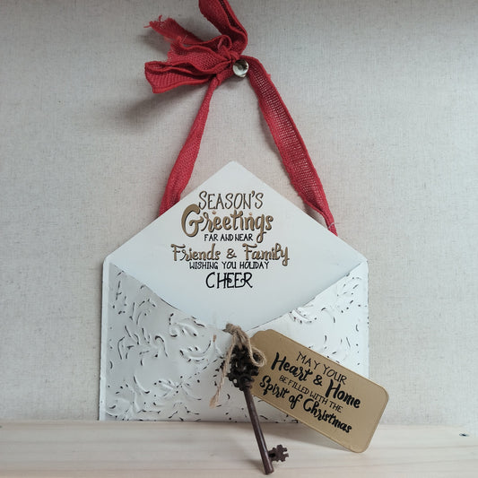 Metal Christmas Wall Pocket