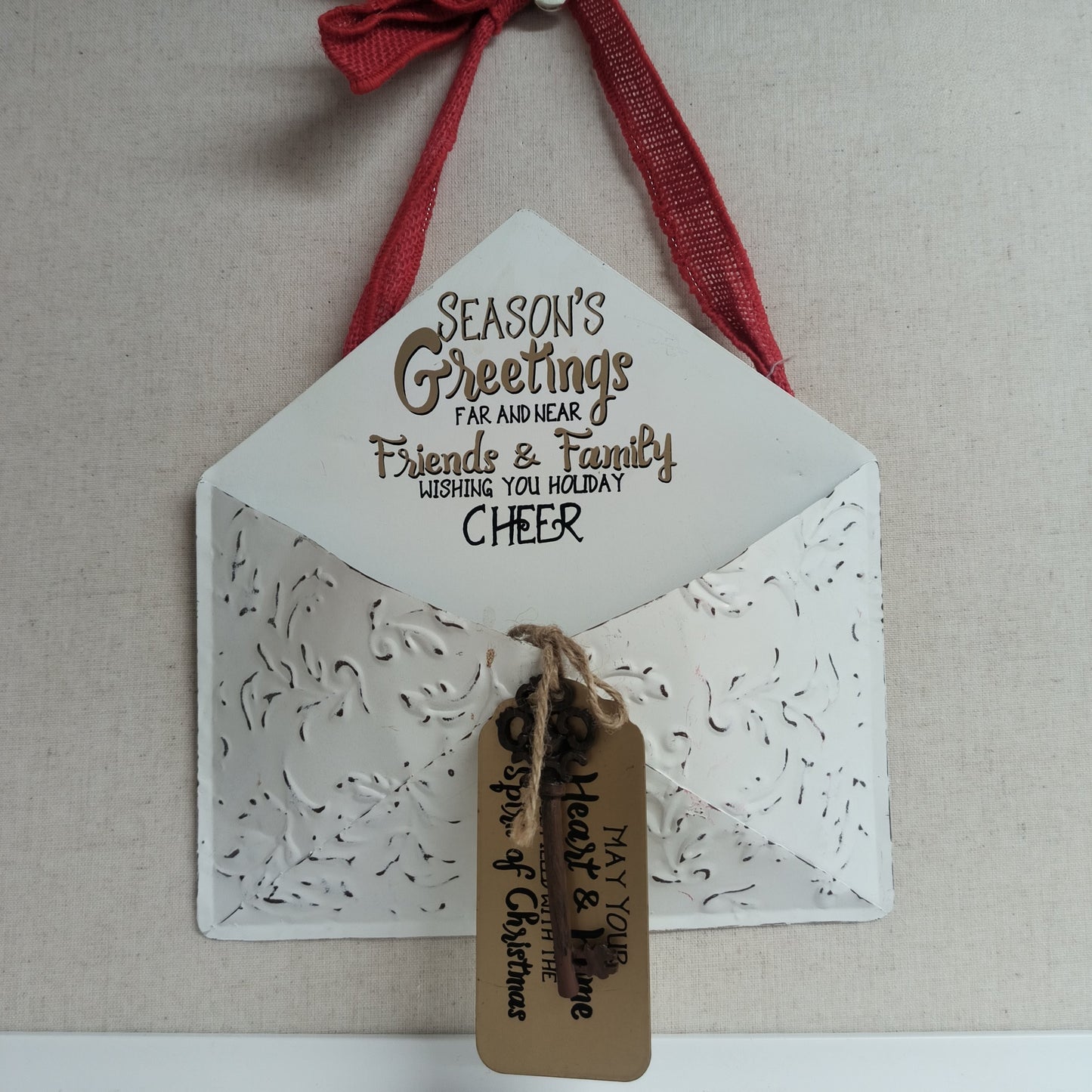 Metal Christmas Wall Pocket