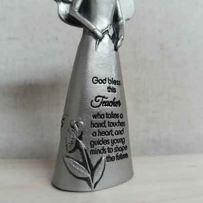 Teacher Sentiment Metal Angel Figurine