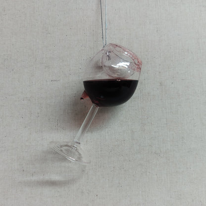Red Wine Glass Ornament