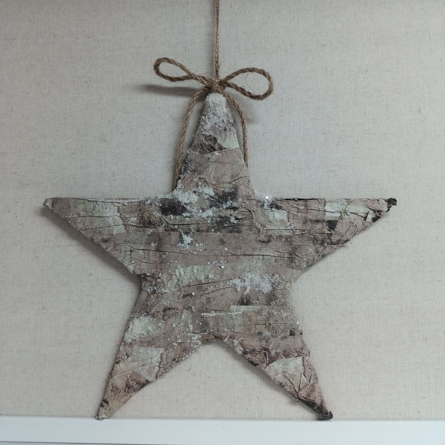 Textured Paper Star Ornament