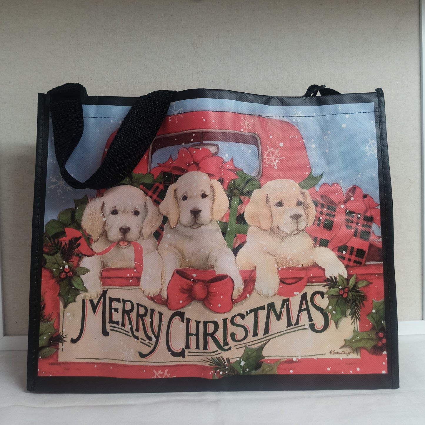 Large Vinyl Christmas Tote