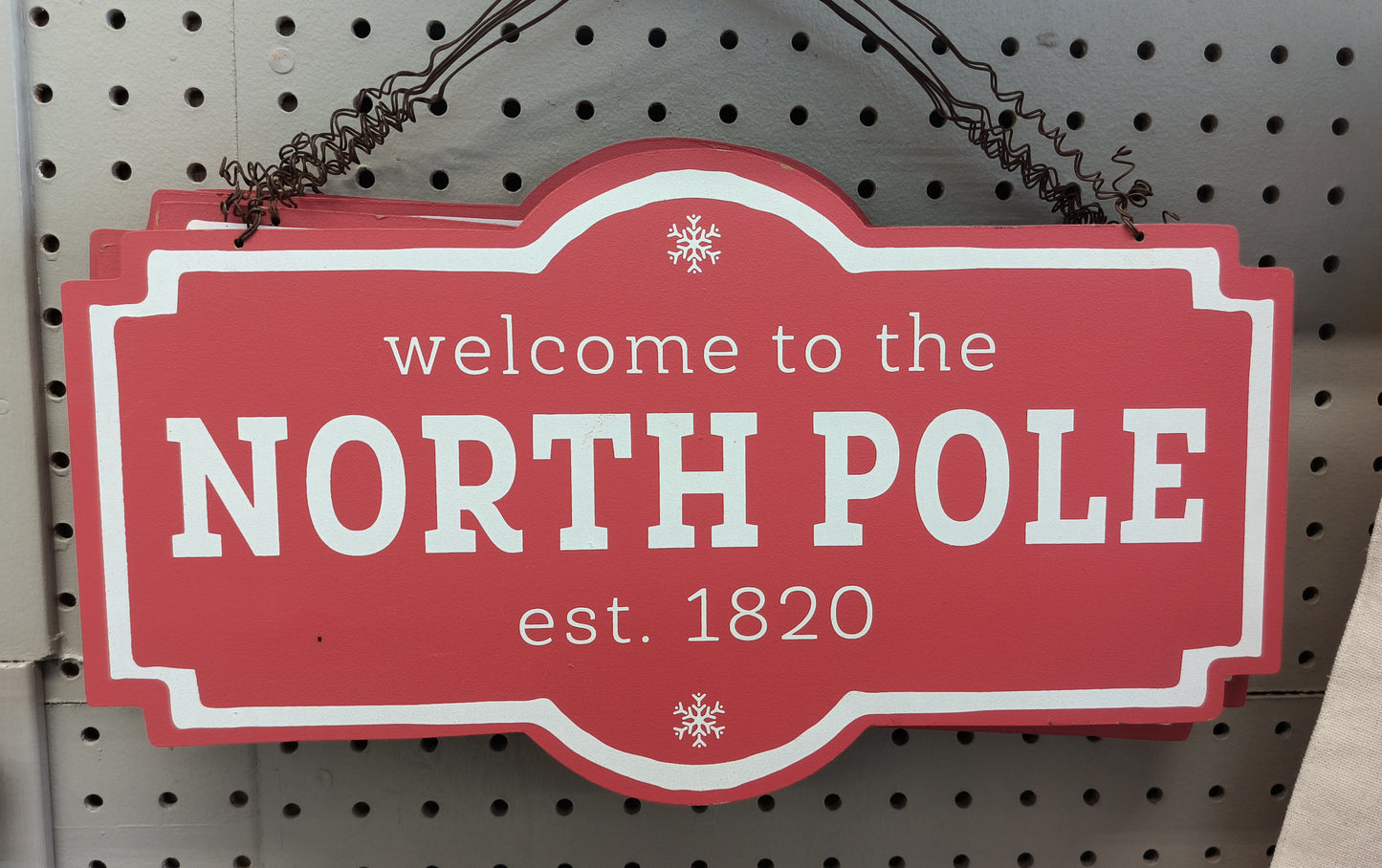 Welcome to the North Pole Wall Decor