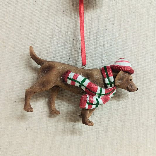 Festive Dog Ornament