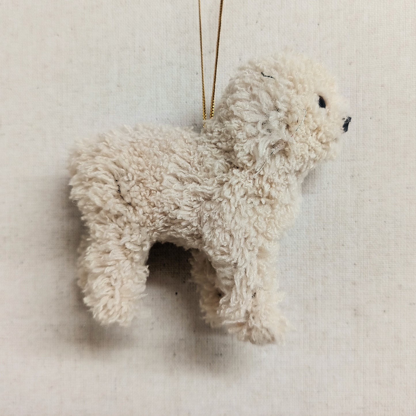 Furry Poodle Ornament