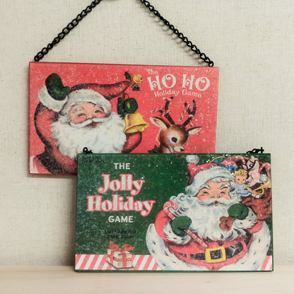 Wood Holiday Games Ornament