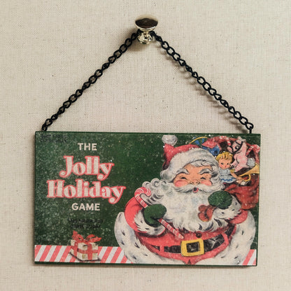 Wood Holiday Games Ornament