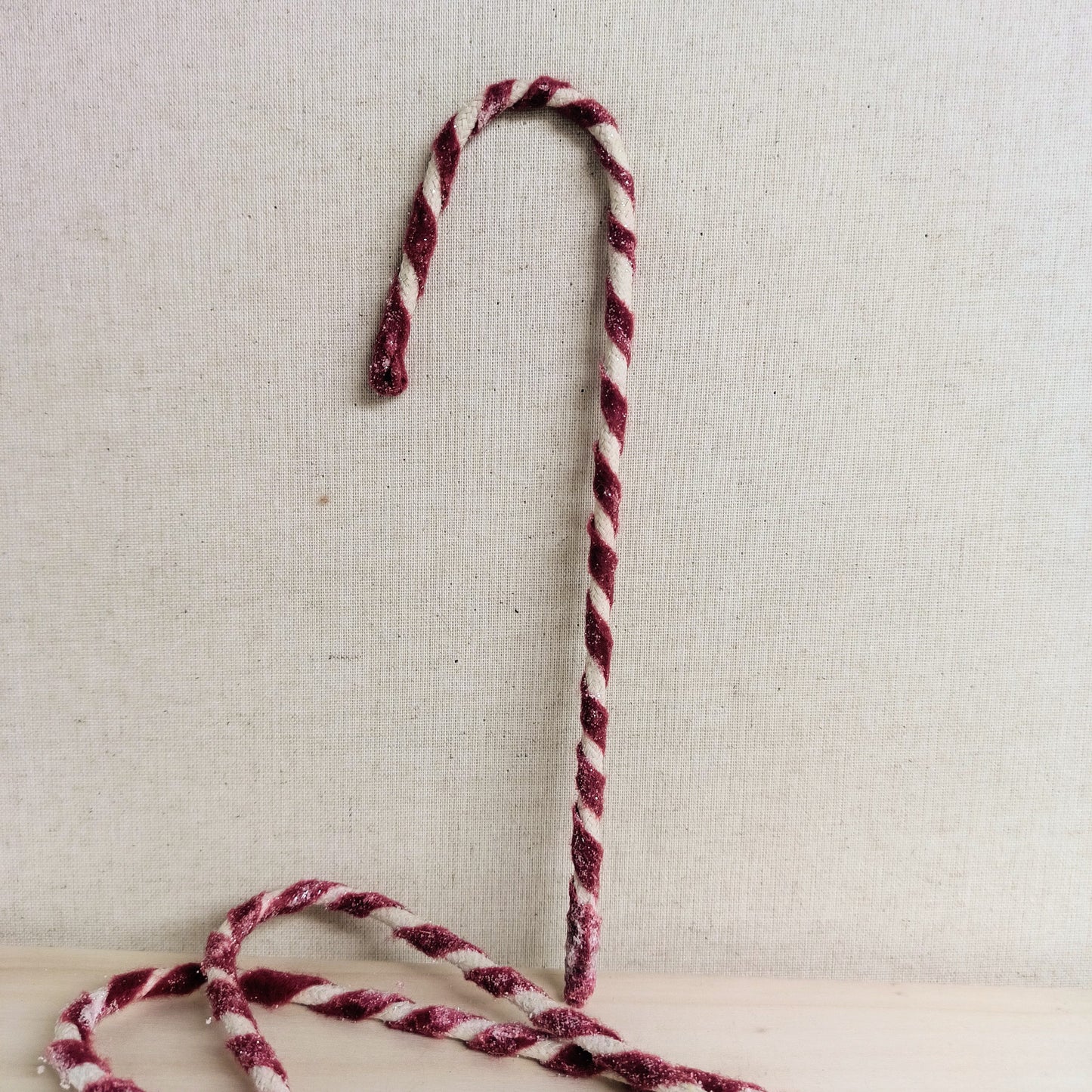Glittered Metal Candy Cane