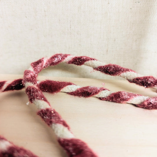 Glittered Metal Candy Cane
