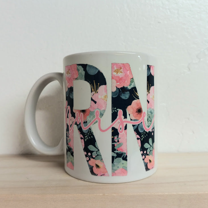 Floral Nurse Mug