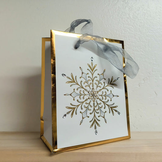 Gift Bag - Luxe Snowflake Sm