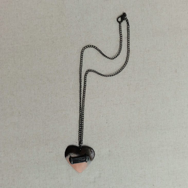 Grateful Metal Heart Necklace