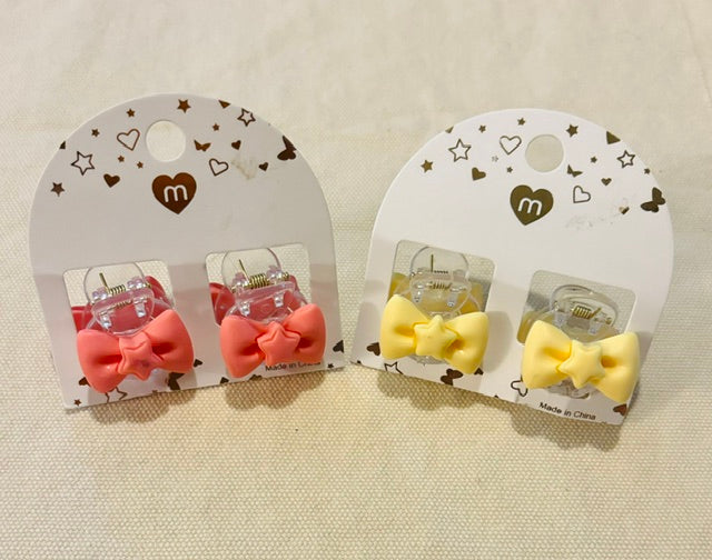 Bow Mini Claw Clips