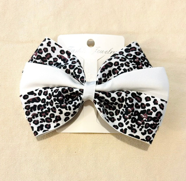 Leopard and White Bow