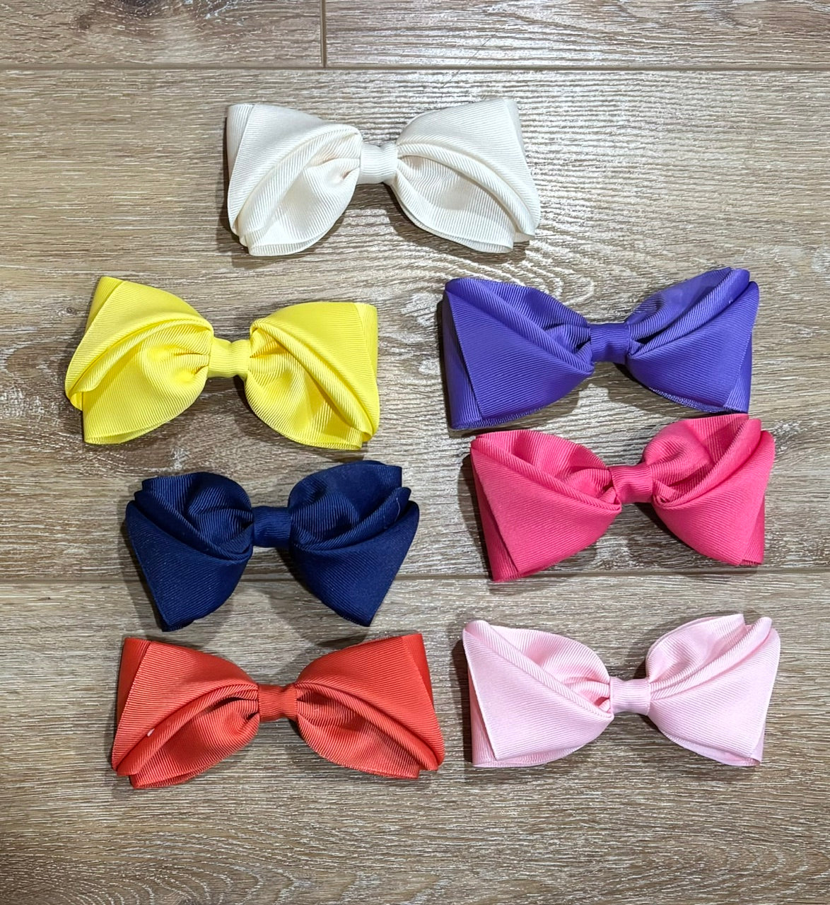 Mini King Pleated Grosgrain Hair Bow