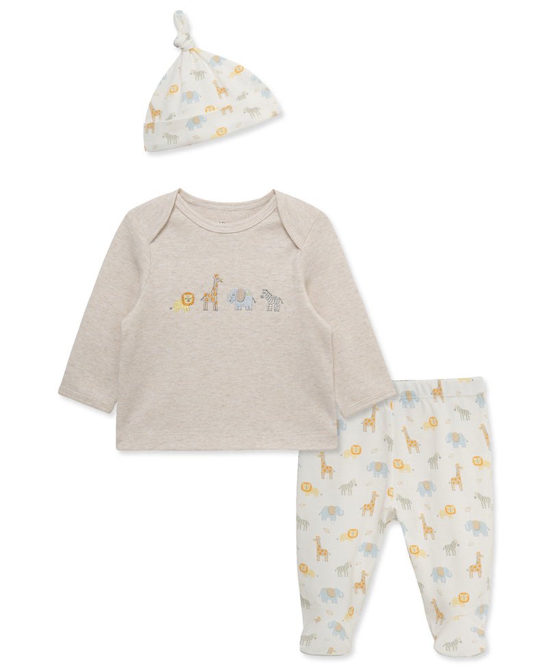 Jungle Pals Footed Pant Set