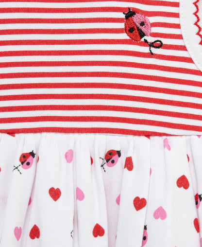 Ladybugs Knit Popover & Hat