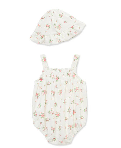 Ditsy Terry Bubble & Hat