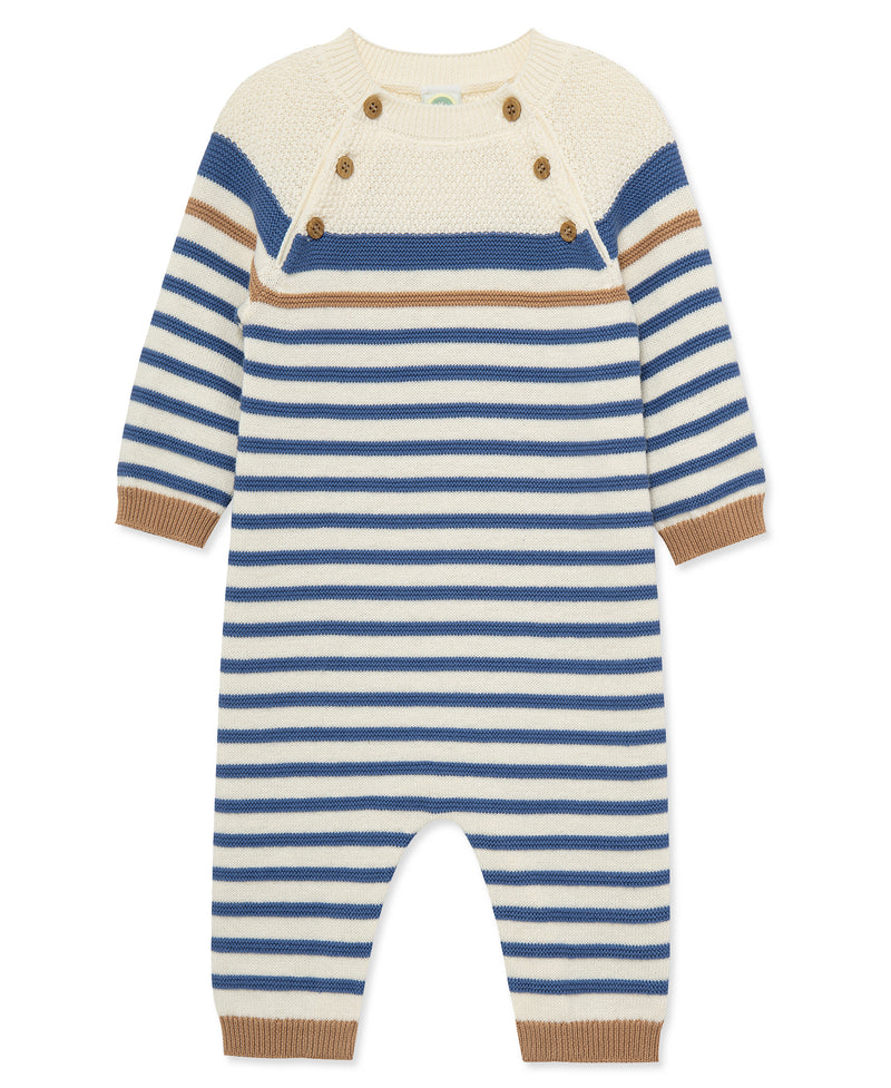 Block Stripe Sweater Coverall (3M-9M)
