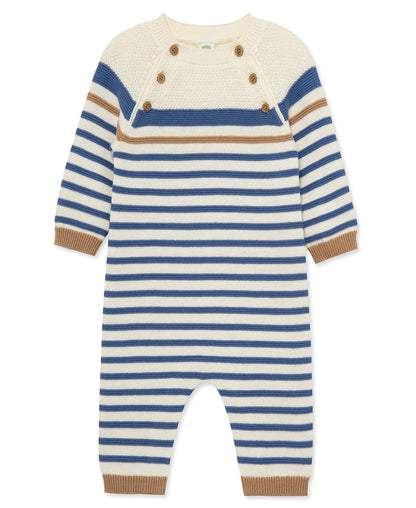 Block Stripe Sweater Coverall (3M-9M)