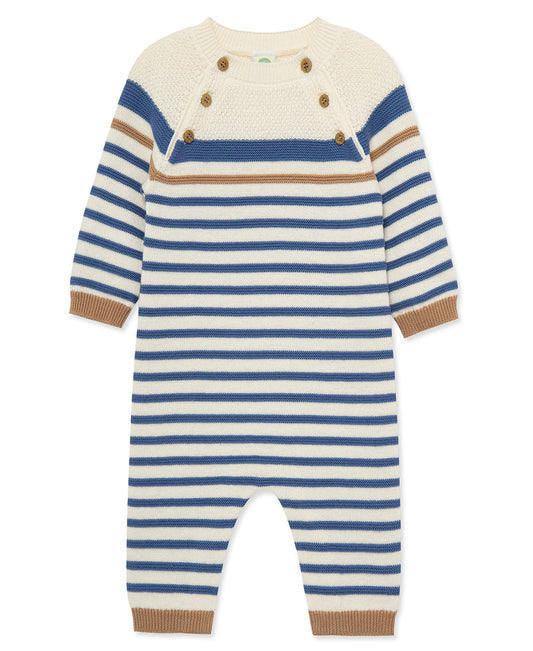 Block Stripe Sweater Coverall (3M-9M)