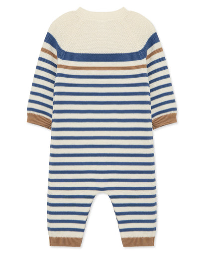 Block Stripe Sweater Coverall (3M-9M)