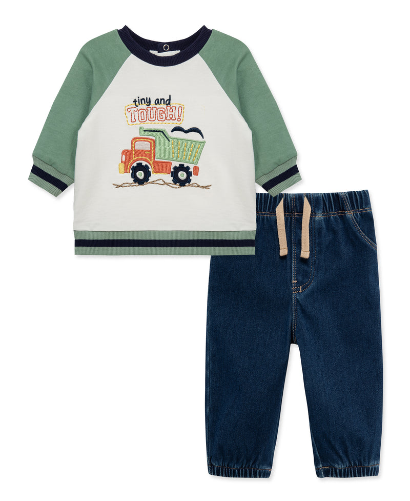 Construction Crew Big Truck Active Set (3M-12M)