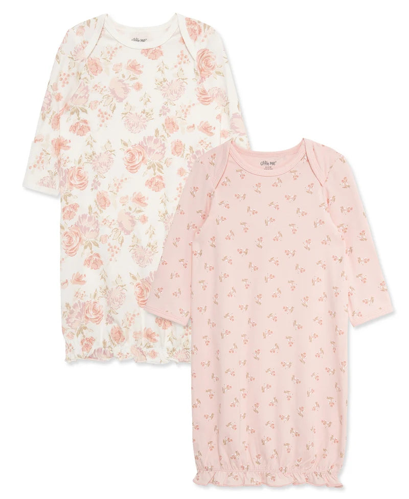 Fabulous Floral Sleeper Gowns 2-Pack