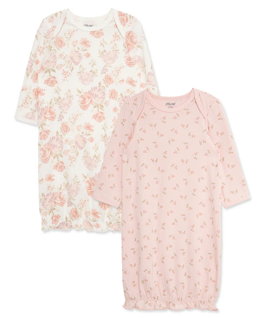Fabulous Floral Sleeper Gowns 2-Pack