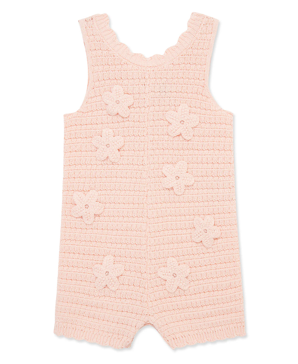 Flower Pointelle Knit Romper
