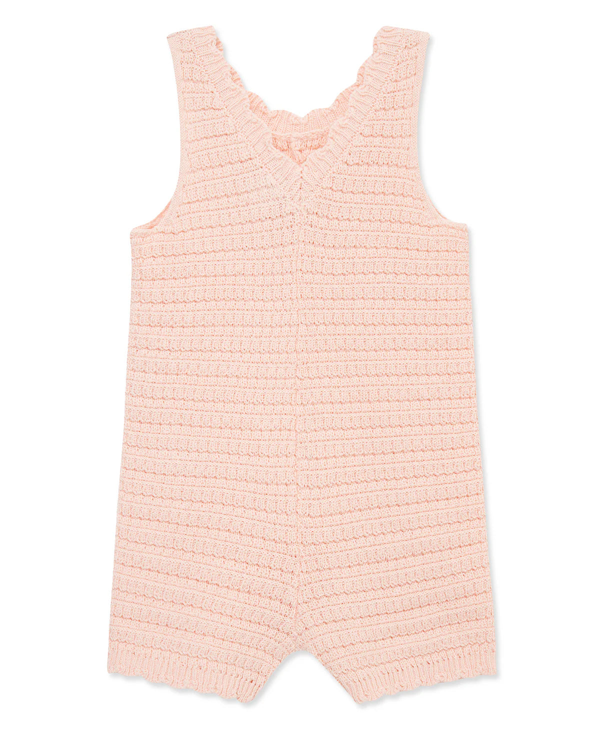 Flower Pointelle Knit Romper