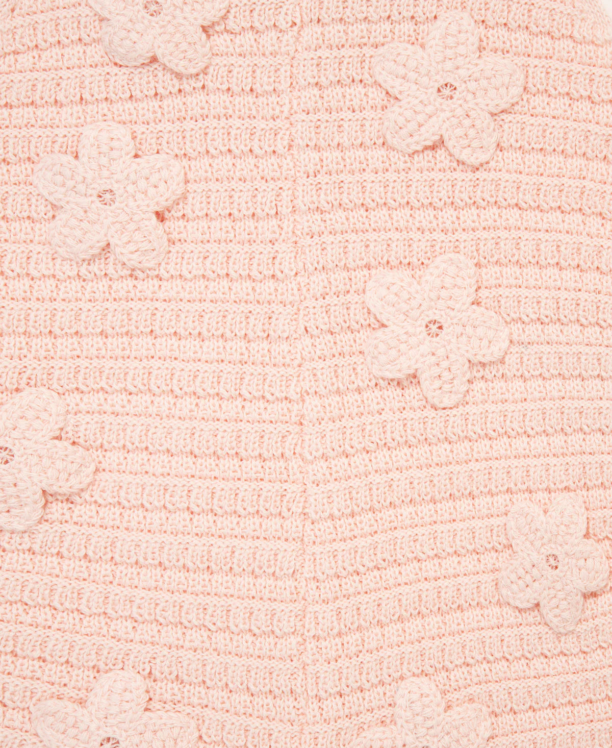 Flower Pointelle Knit Romper