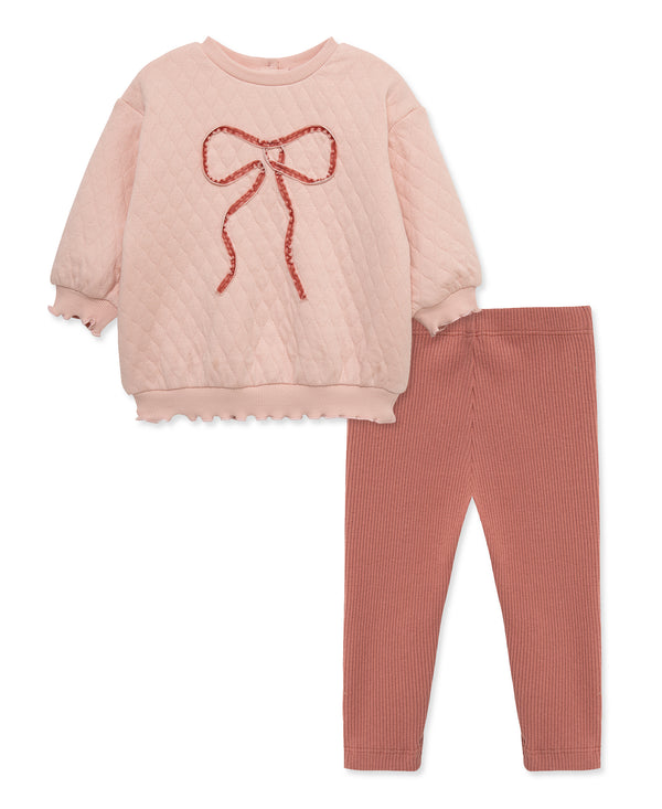 Bow Sweatshirt Set