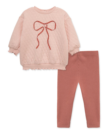 Bow Sweatshirt Set