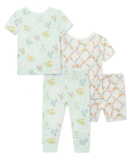 Bunny 4-Piece Pajama Set