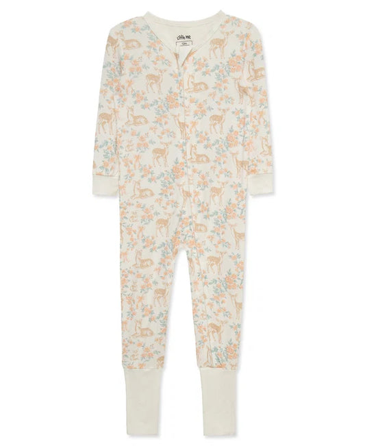 Deer Non-Slip Convertible Footie Pajama