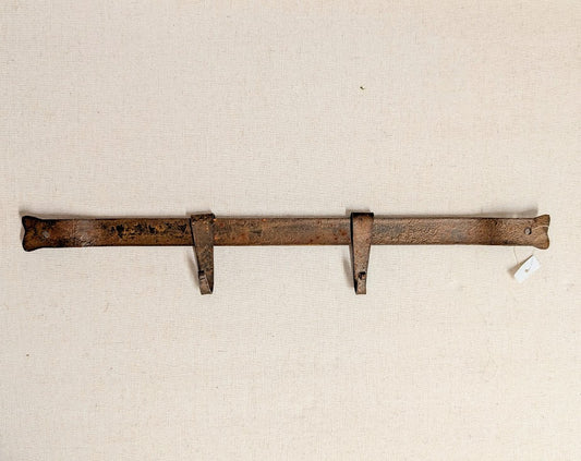 Distressed Metal Bar w/ Hooks